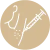 Ícono de Botox para sudoración en las axilas (hiperhidrosis)