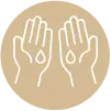 Ícono de hiperhidrosis en las manos